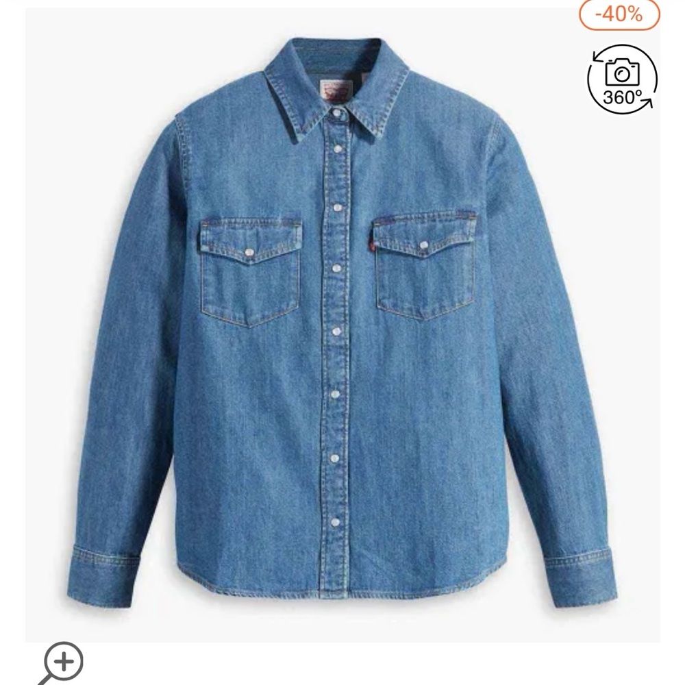 Levi’s Iconic Western / Denim Shirt XL - Picture 7 of 12